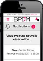 Recevez des notifications de réservation