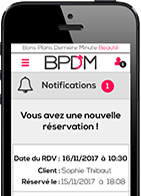 Recevez des notifications de réservation